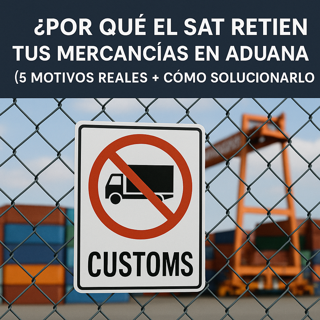 ¿Por Qué el SAT Retiene Tus Mercancías en Aduana? (5 Motivos Reales + Cómo Solucionarlo)