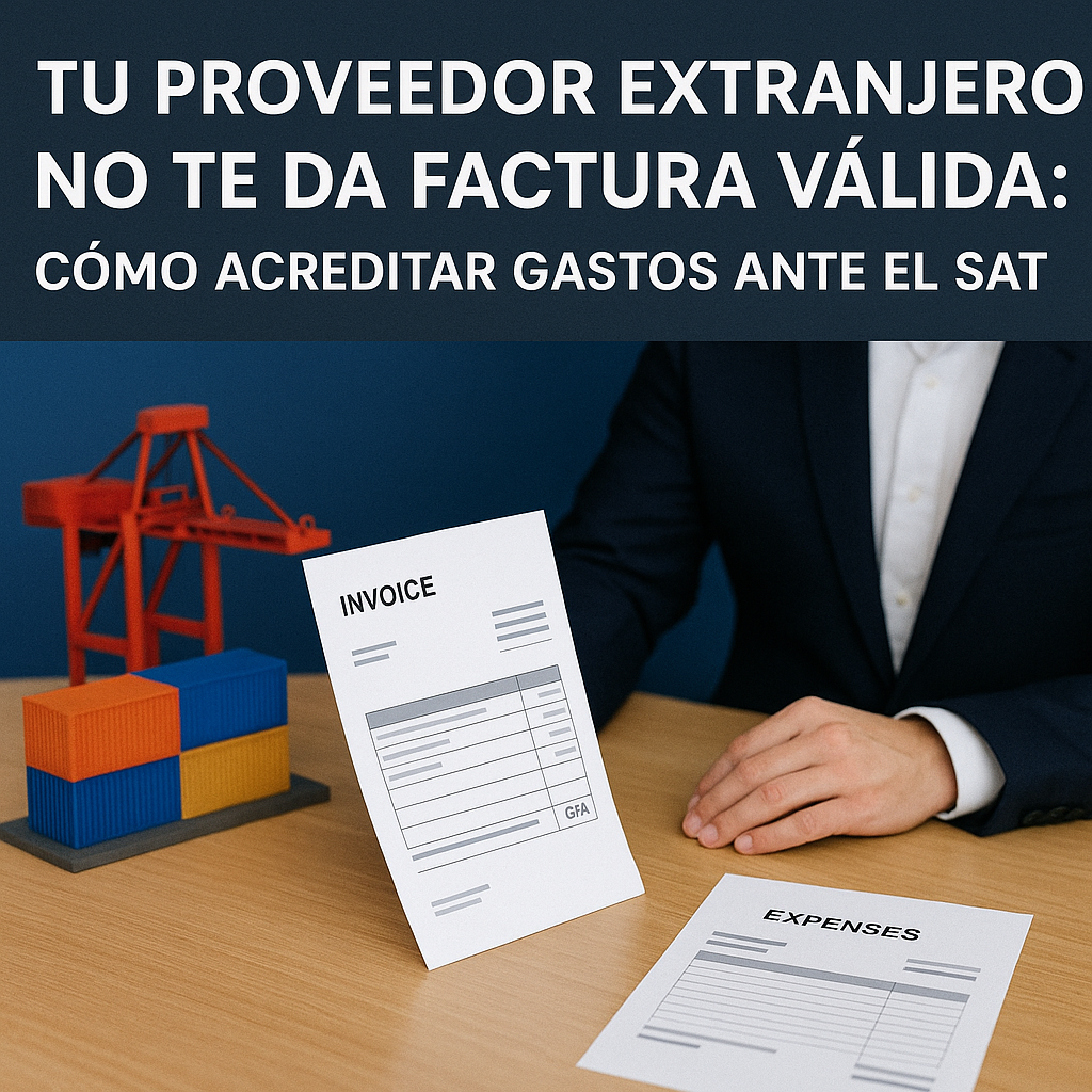 Tu Proveedor Extranjero No Te Da Factura Válida: Cómo Acreditar Gastos ante el SAT (Regla 2.7.1.14 RMF 2025)